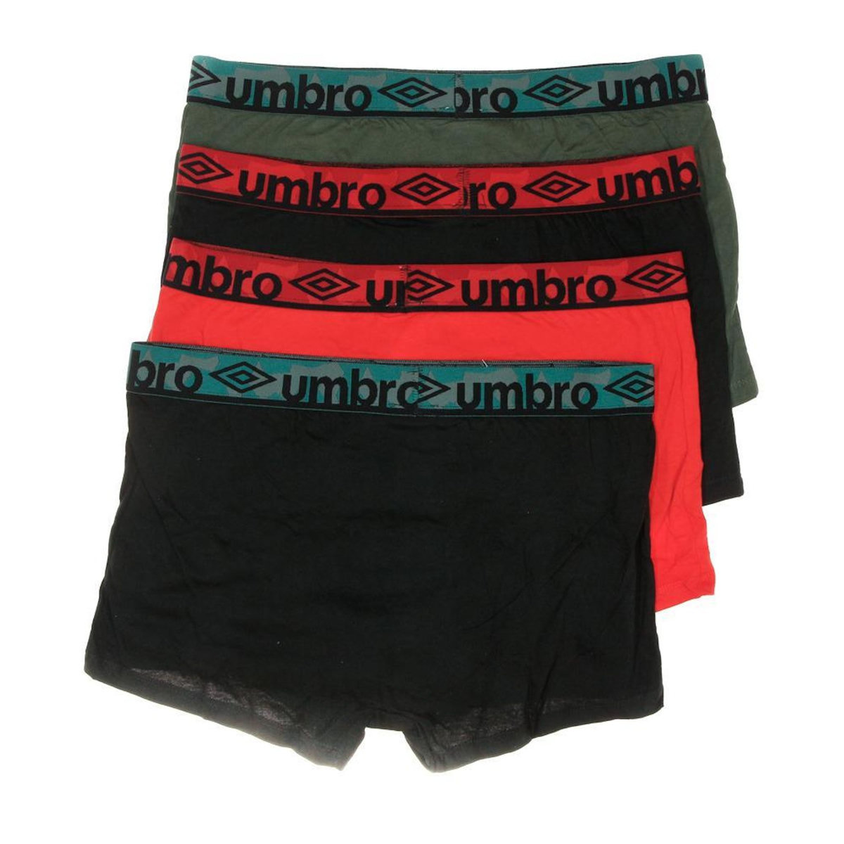 UMBRO x3 Boxers Noir/Kaki/Rouge Homme Umbro CLASS9