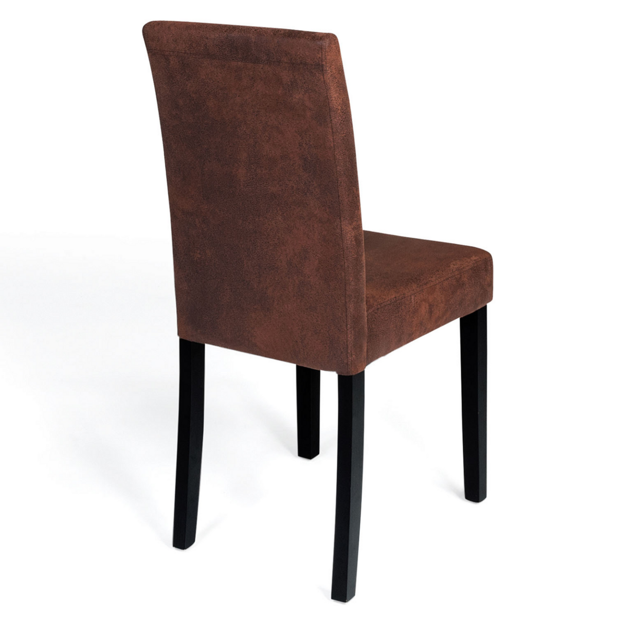 ID MARKET Lot de 6 chaises HANNAH marron vintage pour salle à manger