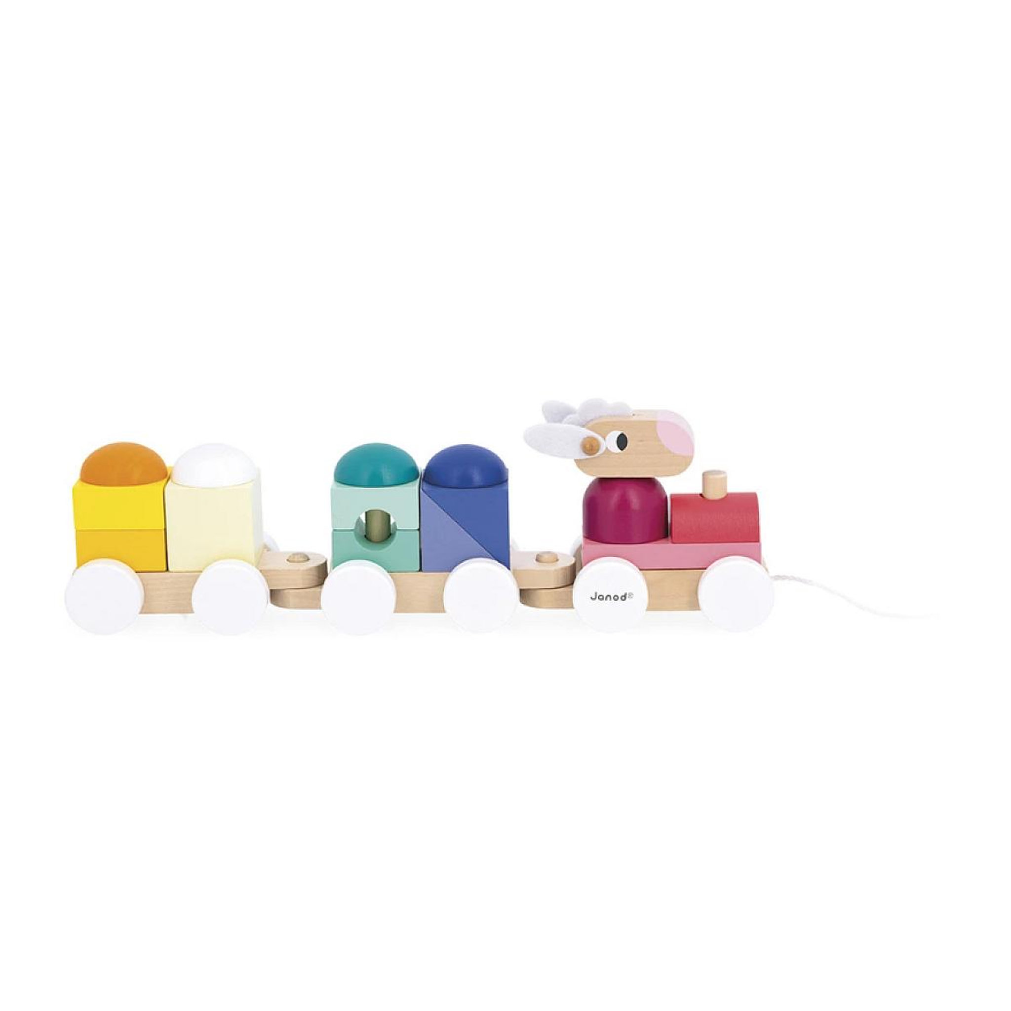 Voir la diapositive 2 : Juratoys-Janod Zigolos - Petit train mouton