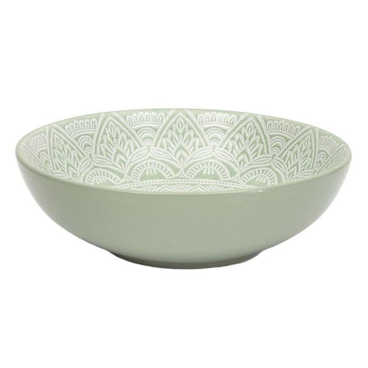 Paris Prix Lot de 6 Assiettes Creuses  Sahara  18cm Vert