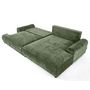Voir la diapositive 2 : LISA DESIGN Nelly - canapé d'angle droit 4 places convertible avec coffre en velours texturé