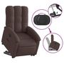 Voir la diapositive 5 : VIDAXL Fauteuil inclinable marron fonce tissu
