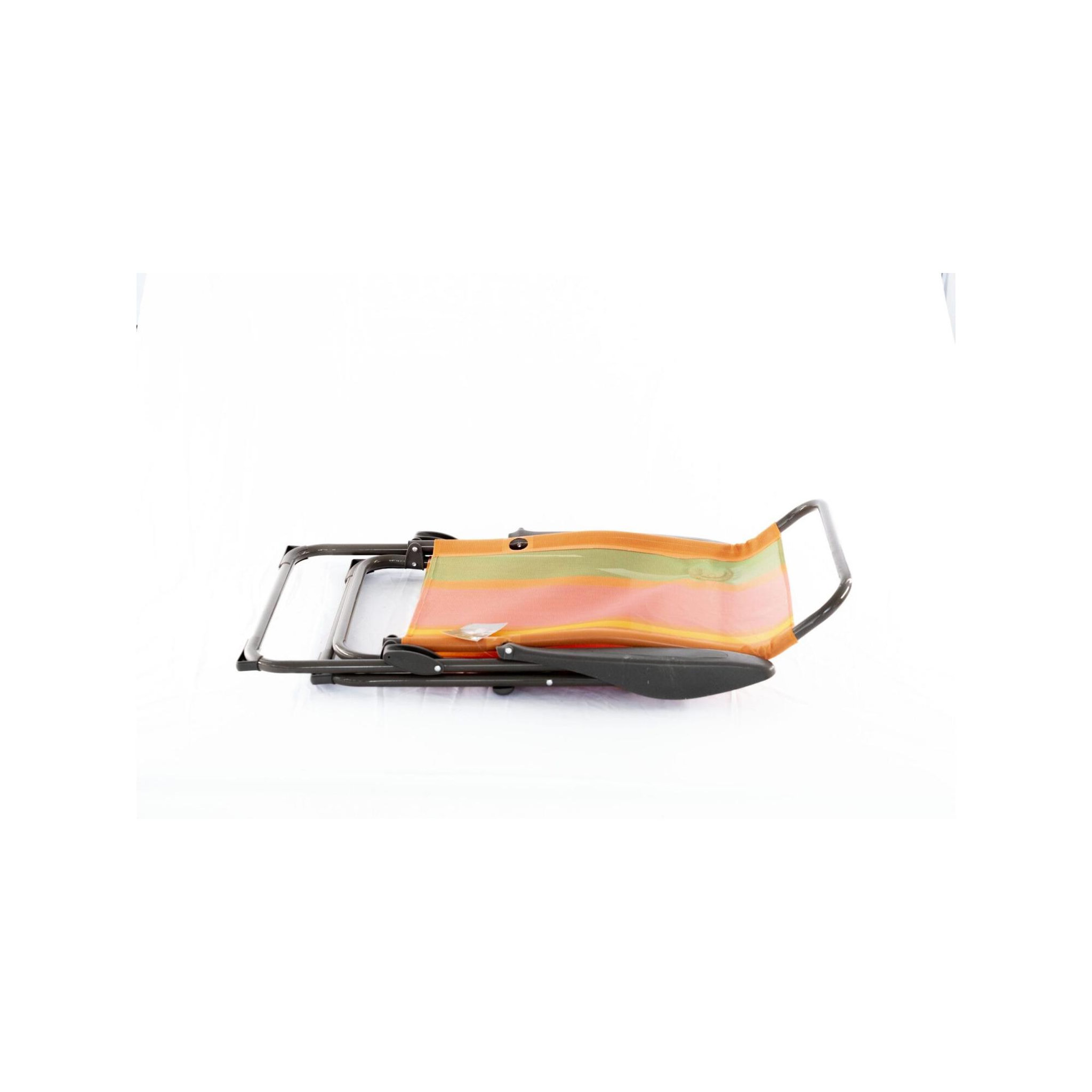Voir la diapositive 3 : O'Camp Lot de 2 fauteuils de camping 5 positions - O'Camp - Orange - Dimensions : 70 x 62 x 105 cm