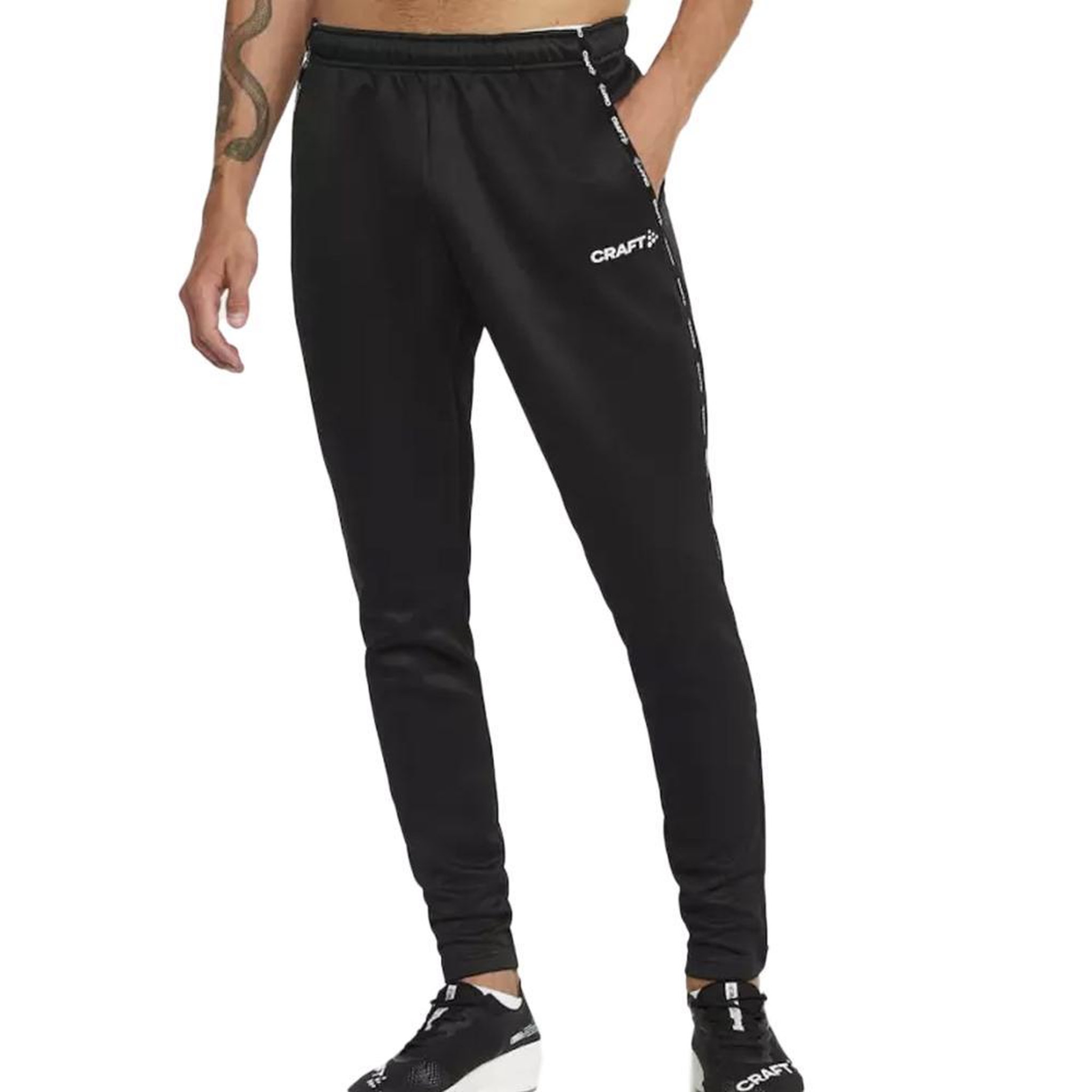 CRAFT Jogging Noir Homme Craft Squad 2.0. Coloris disponibles : Noir