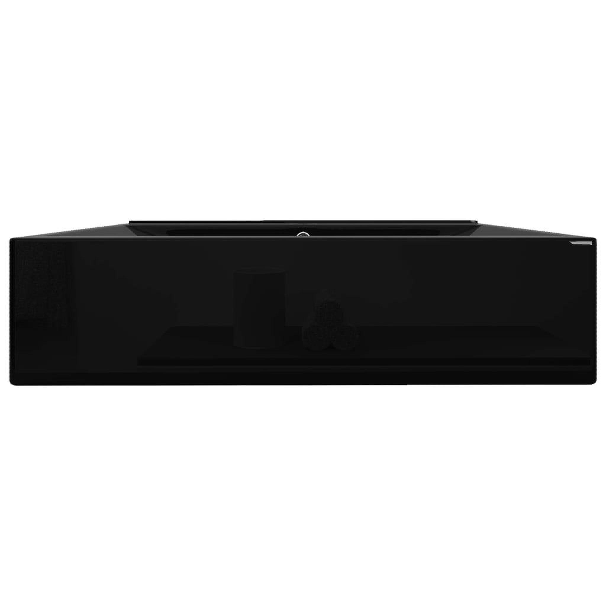 Voir la diapositive 4 : VIDAXL Vasque a poser en ceramique noir perçage pour la robinetterie 60x46cm