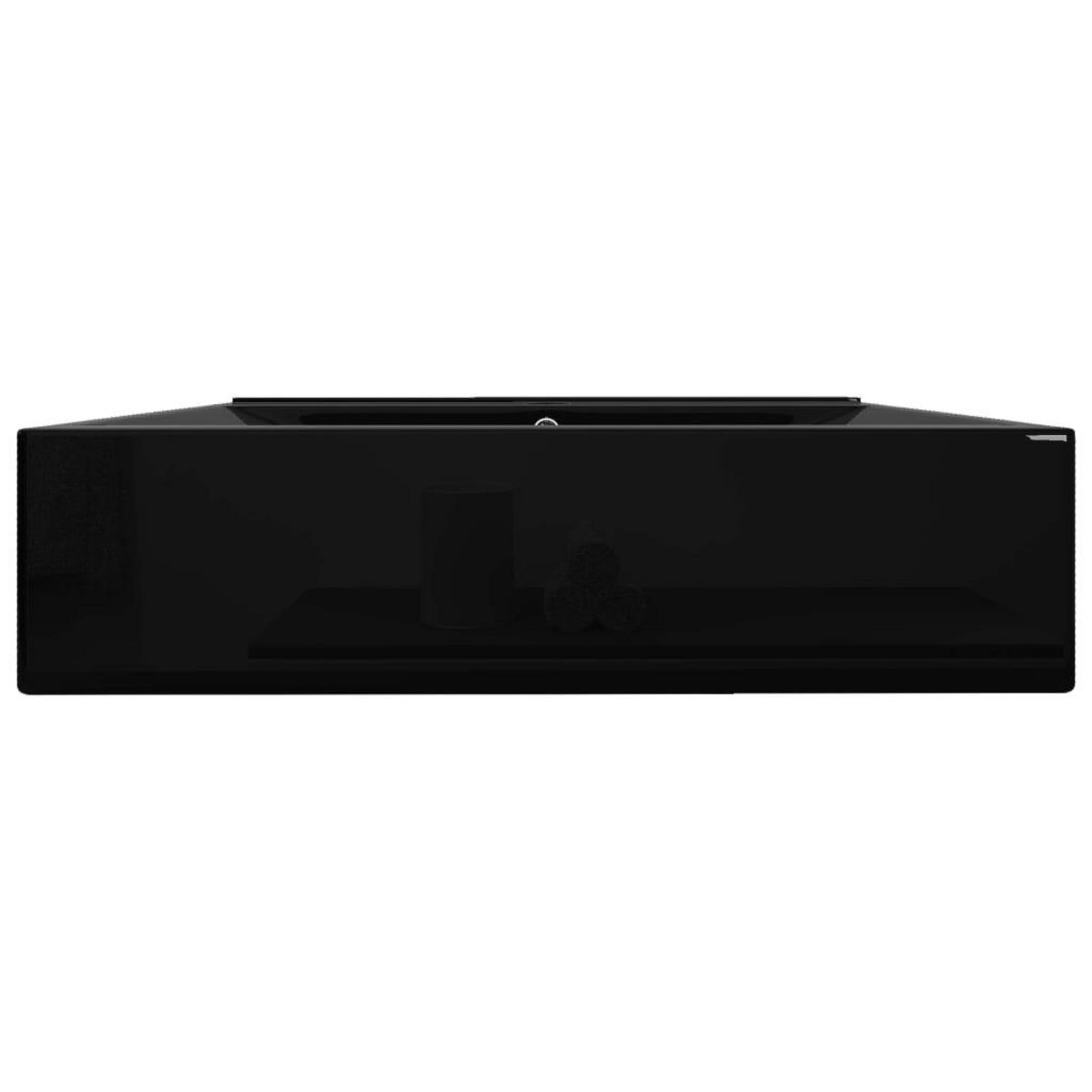 VIDAXL Vasque a poser en ceramique noir perçage pour la robinetterie 60x46cm