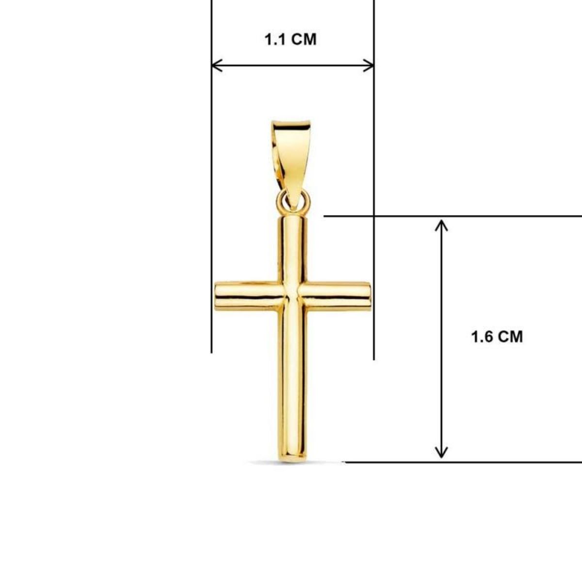 L'ATELIER D'AZUR Collier - Médaille Croix Or 18 Carats 750/000 Jaune - Chaine Dorée