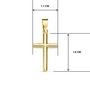 Voir la diapositive 5 : L'ATELIER D'AZUR Collier - Médaille Croix Or 18 Carats 750/000 Jaune - Chaine Dorée