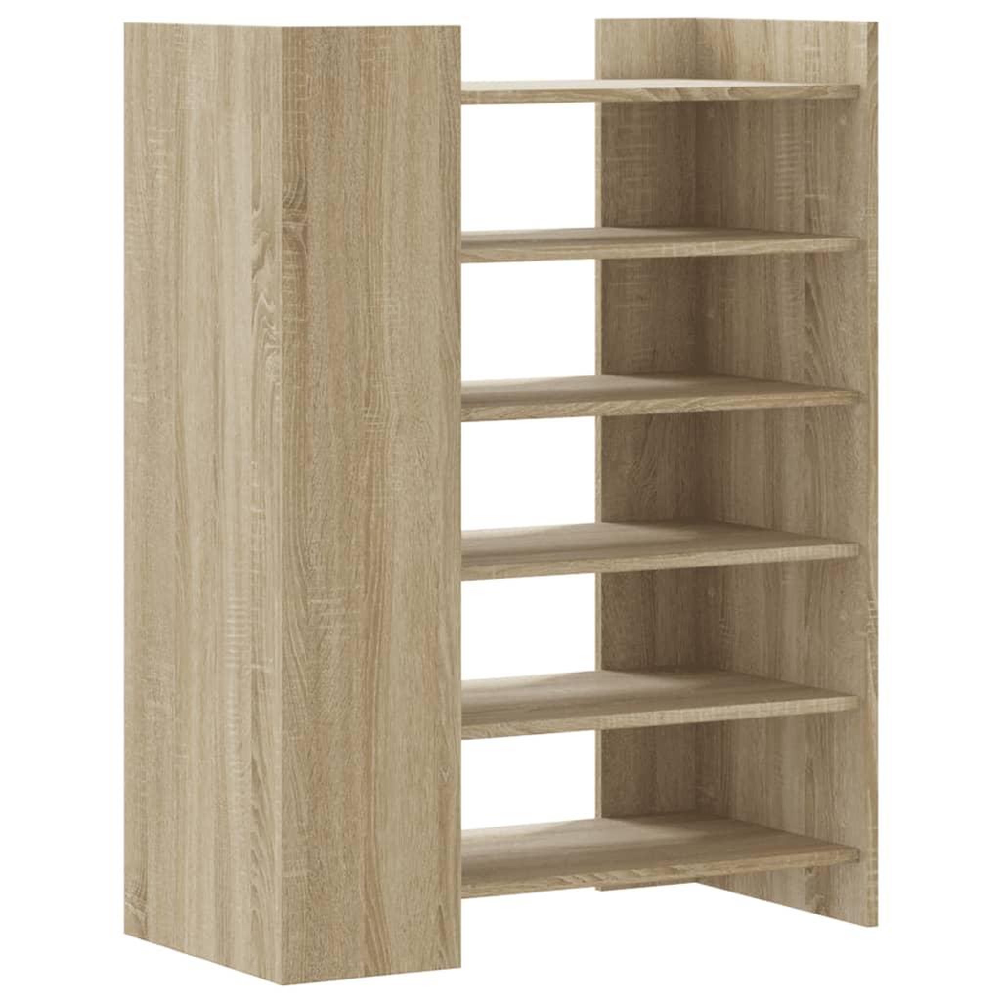 Voir la diapositive 2 : VIDAXL Armoire a chaussures chene sonoma 74,5x37,5x100 cm