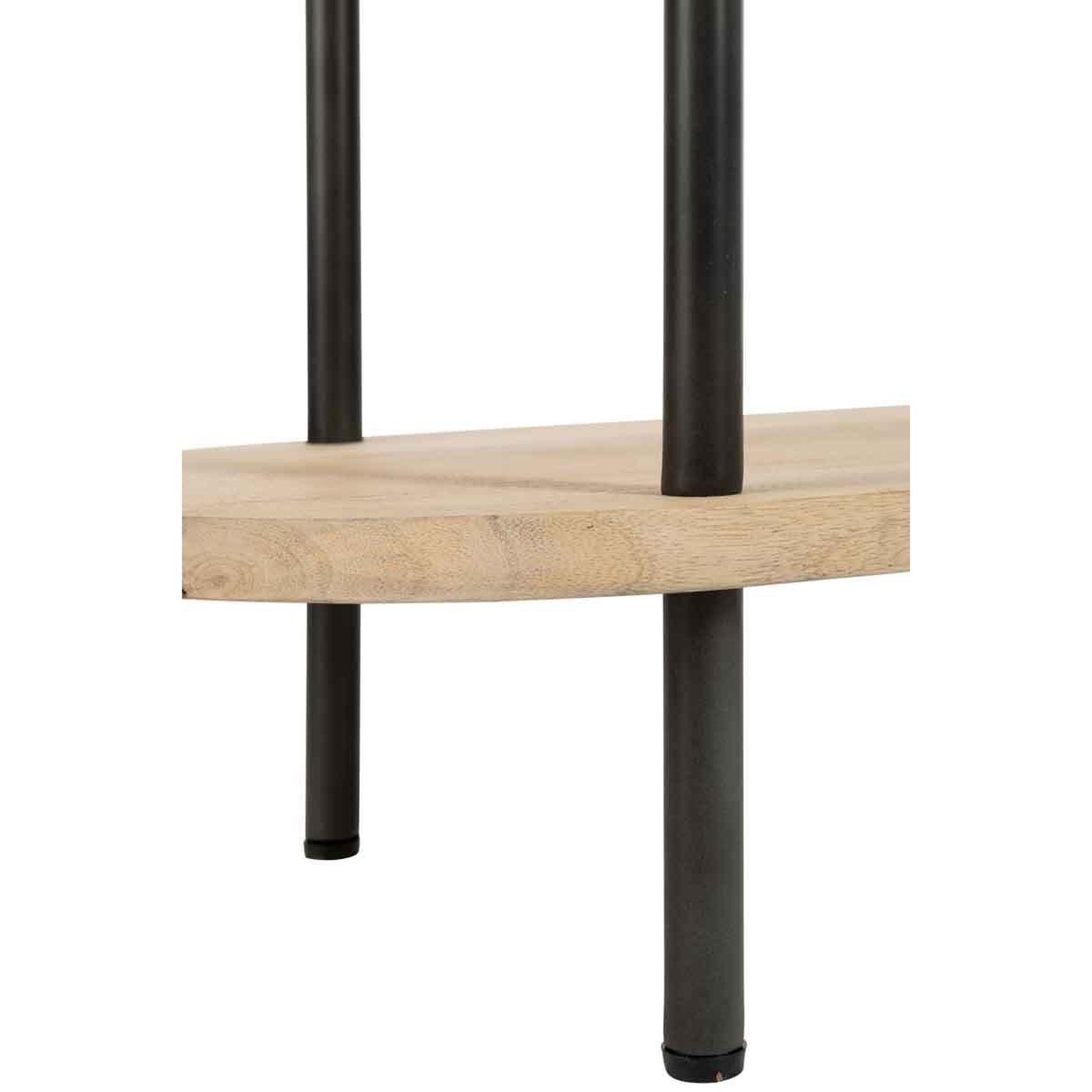 Voir la diapositive 5 : J-LINE Étagère 5 niveaux en bois  eli  176cm naturel