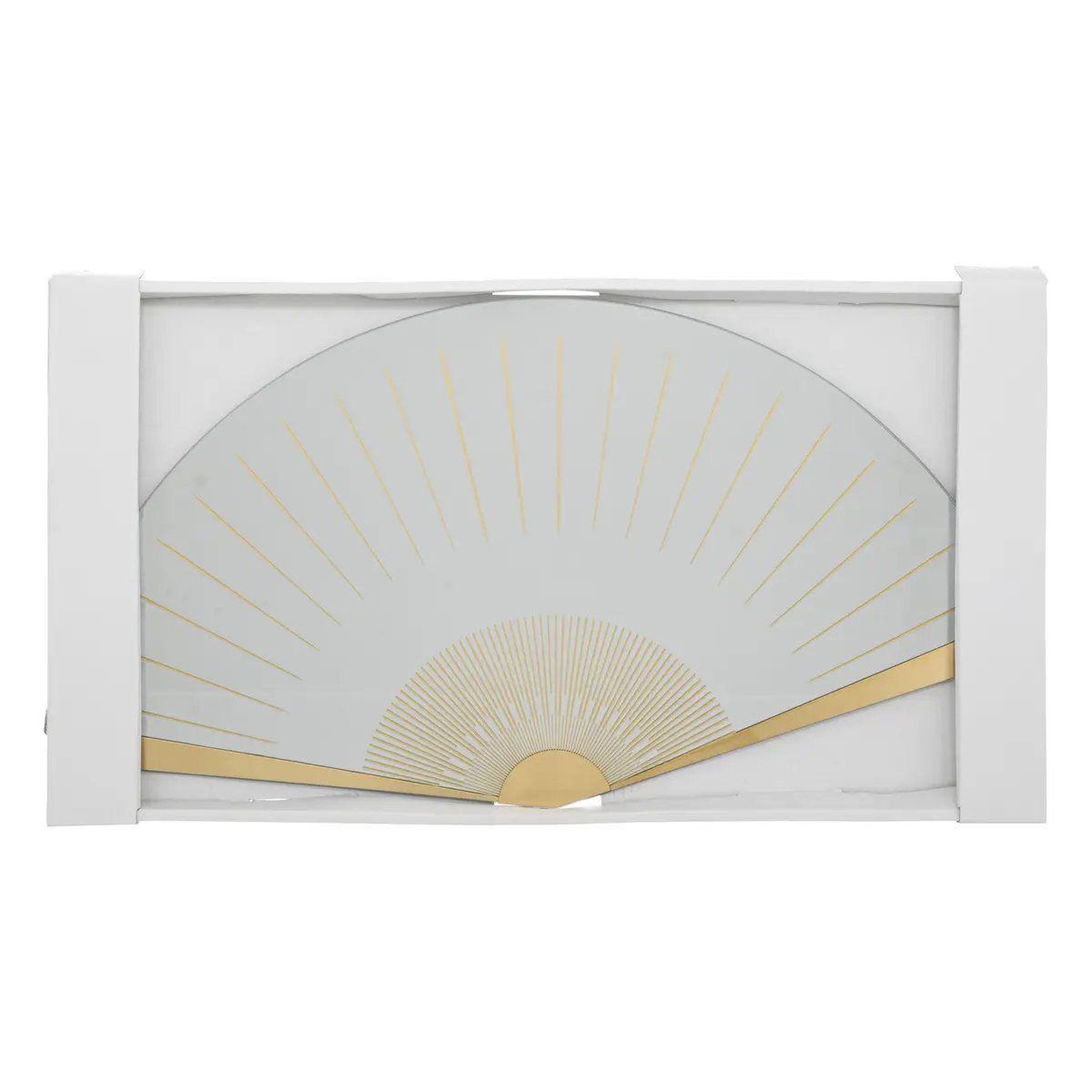 Voir la diapositive 3 : ATMOSPHERA Décoration Murale Éventail Miroir  Kacy  46cm Or