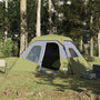 Voir la diapositive 1 : VIDAXL Tente familiale 6 personnes vert liberation rapide impermeable