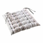 Paris Prix Galette de Chaise Matelassée  Melina  40x40cm Gris