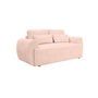 Voir la diapositive 1 : BEST MOBILIER Mahina - canapé droit 2 places - en tissu bouclette