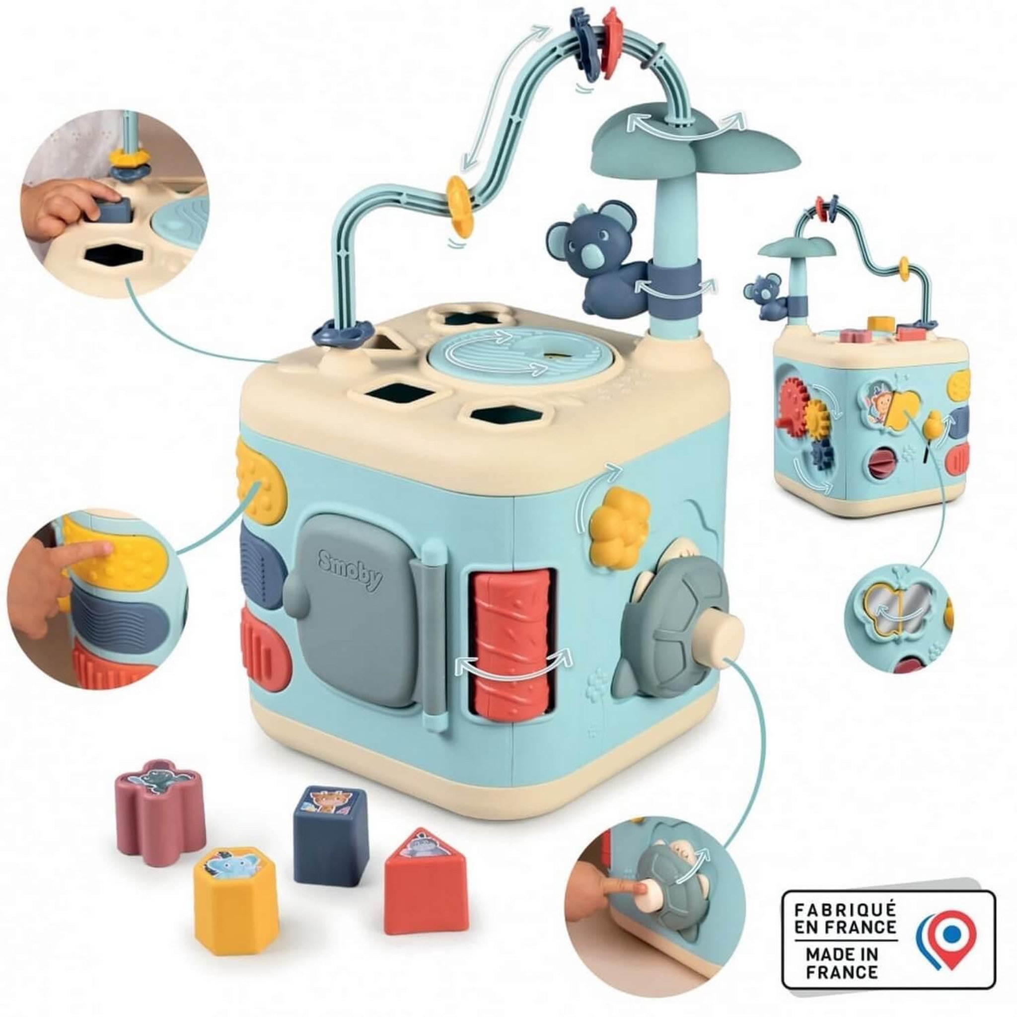 Voir la diapositive 2 : SMOBY Cube d'activités : Little Smoby Explor Cube