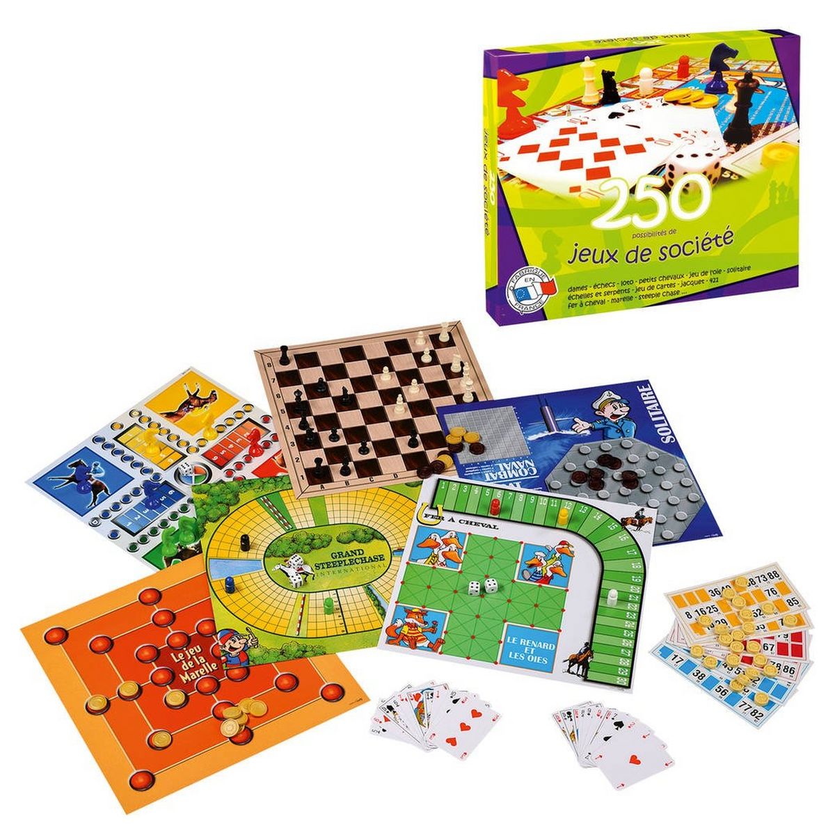 FERRIOT Coffret 250 jeux de société