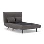 Voir la diapositive 3 : BEST MOBILIER Lumi - banquette convertible clic-clac 1 place en velours côtelé