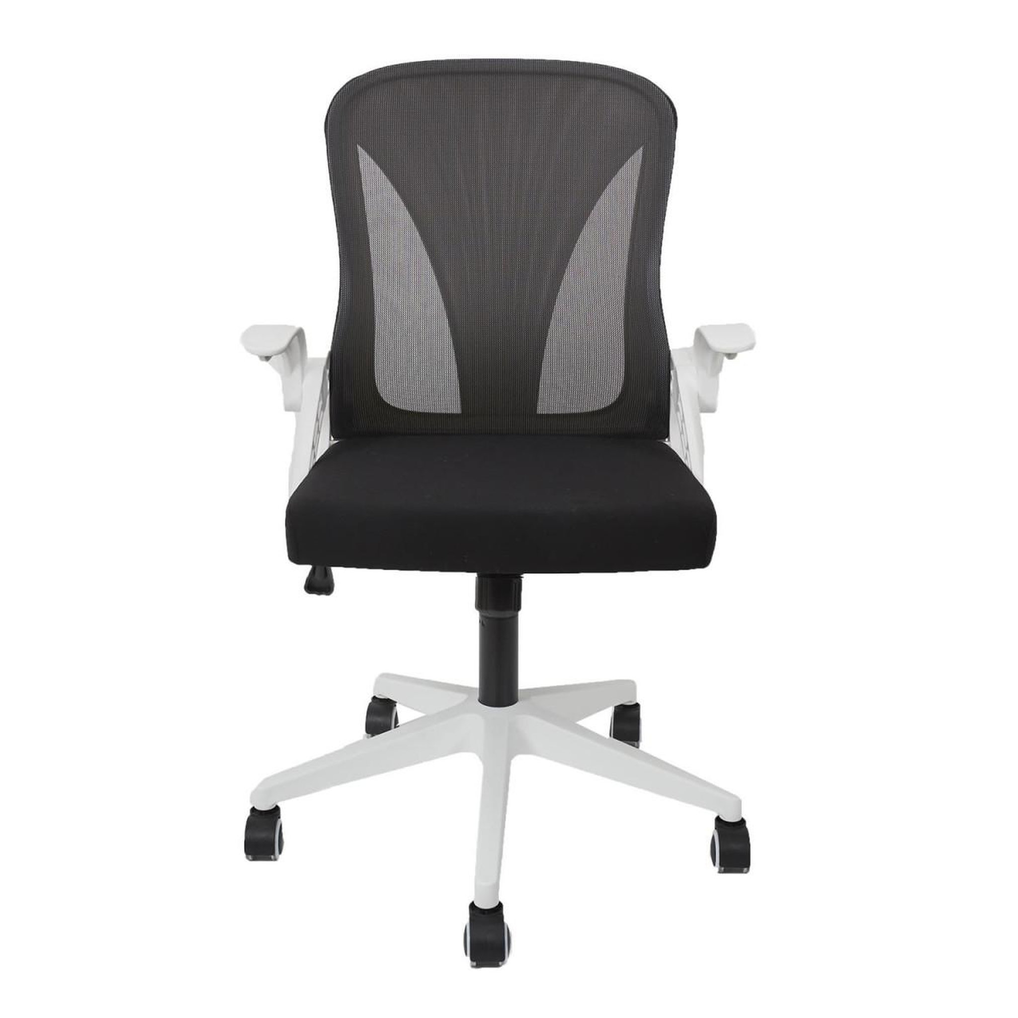 Voir la diapositive 2 : The Home Deco Factory Fauteuil de bureau  rabattable  92-100 blanc & noir