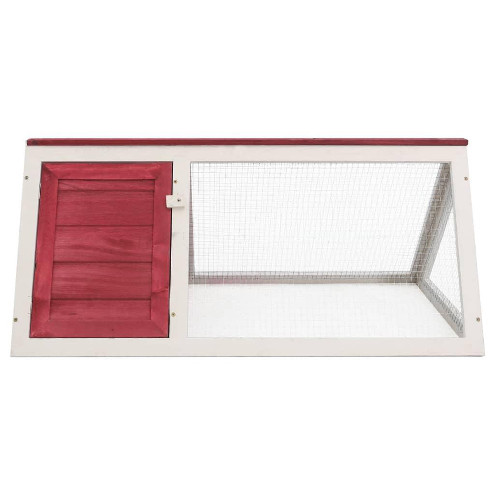 Voir la diapositive 2 : VIDAXL Clapier Rouge Bois