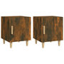 Voir la diapositive 2 : VIDAXL Tables de chevet 2 pcs Chene fume Bois d'ingenierie