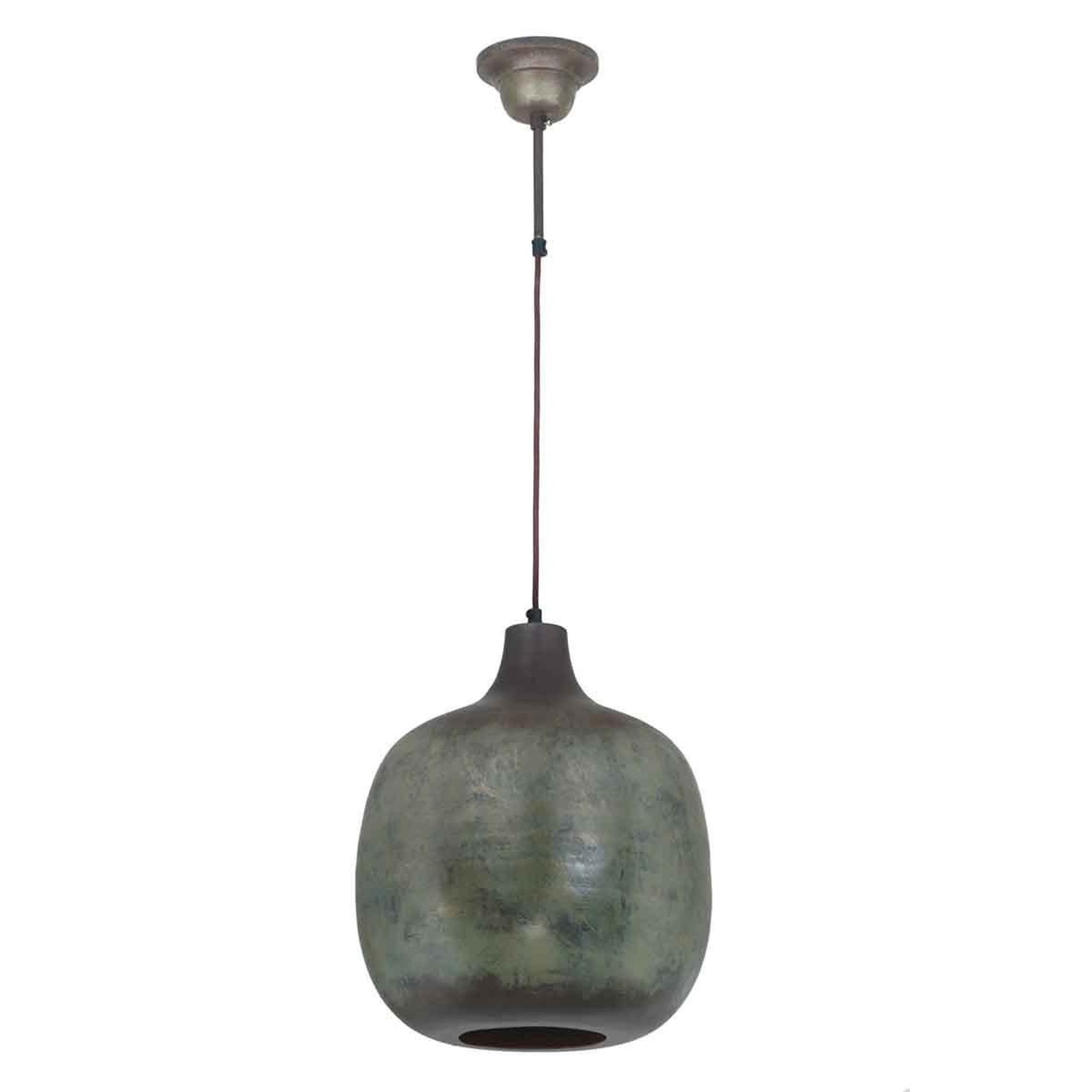 Voir la diapositive 2 : Paris Prix Lampe suspension design  mican  38cm bronze foncé