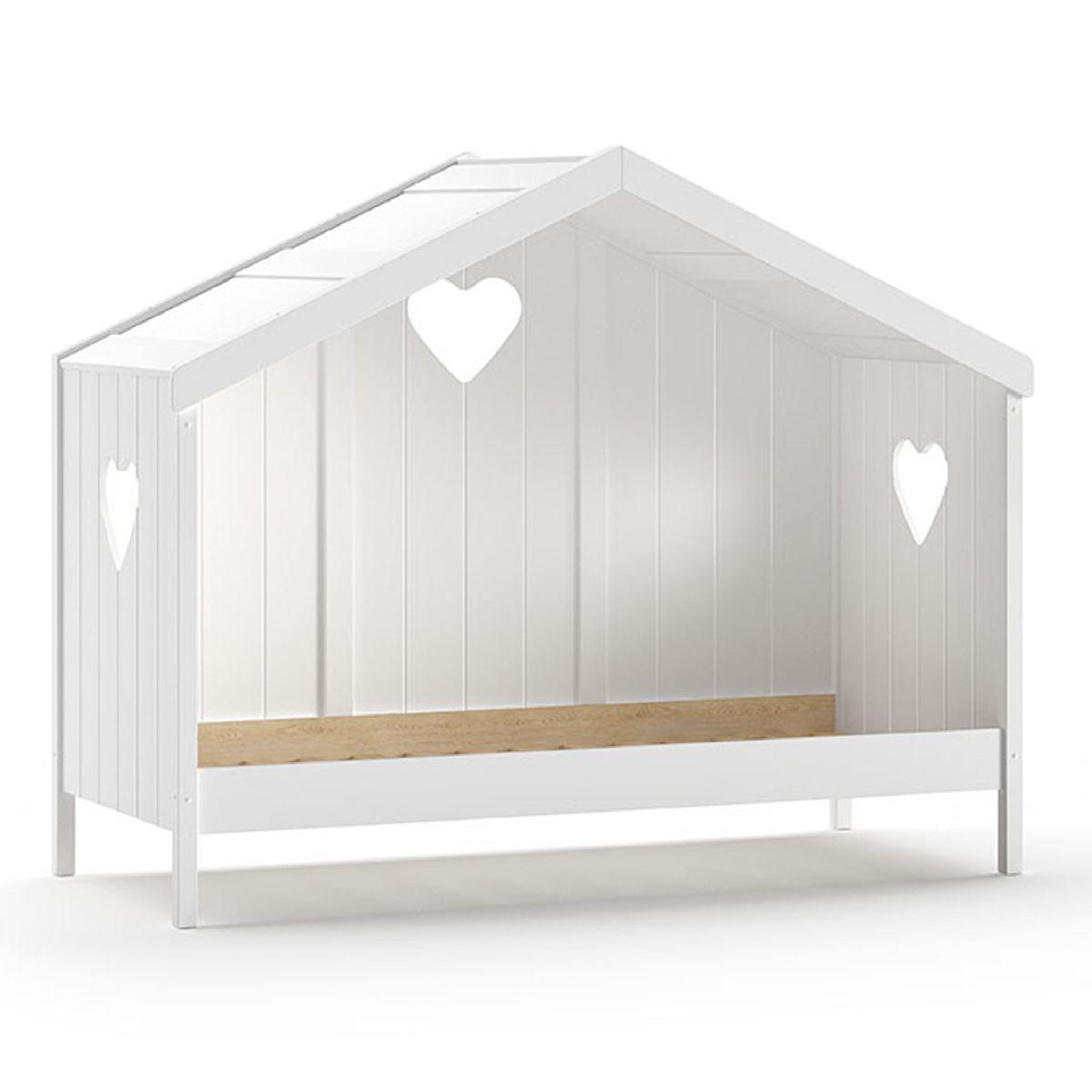 Voir la diapositive 1 : Paris Prix Lit cabane enfant fermé  amori  90x200cm blanc