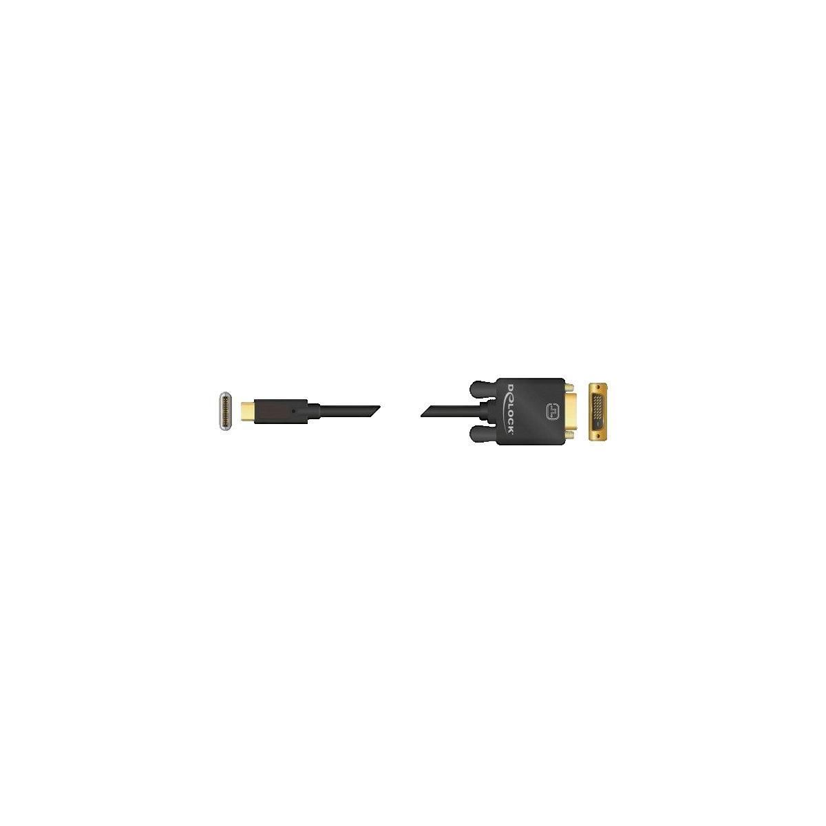 DeLock Adaptateur USB-C vers DVI Delock avec connecteurs plaqués or