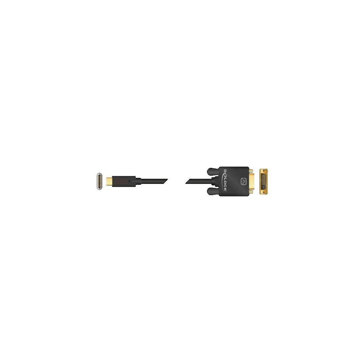 DeLock Adaptateur USB-C vers DVI Delock avec connecteurs plaqués or