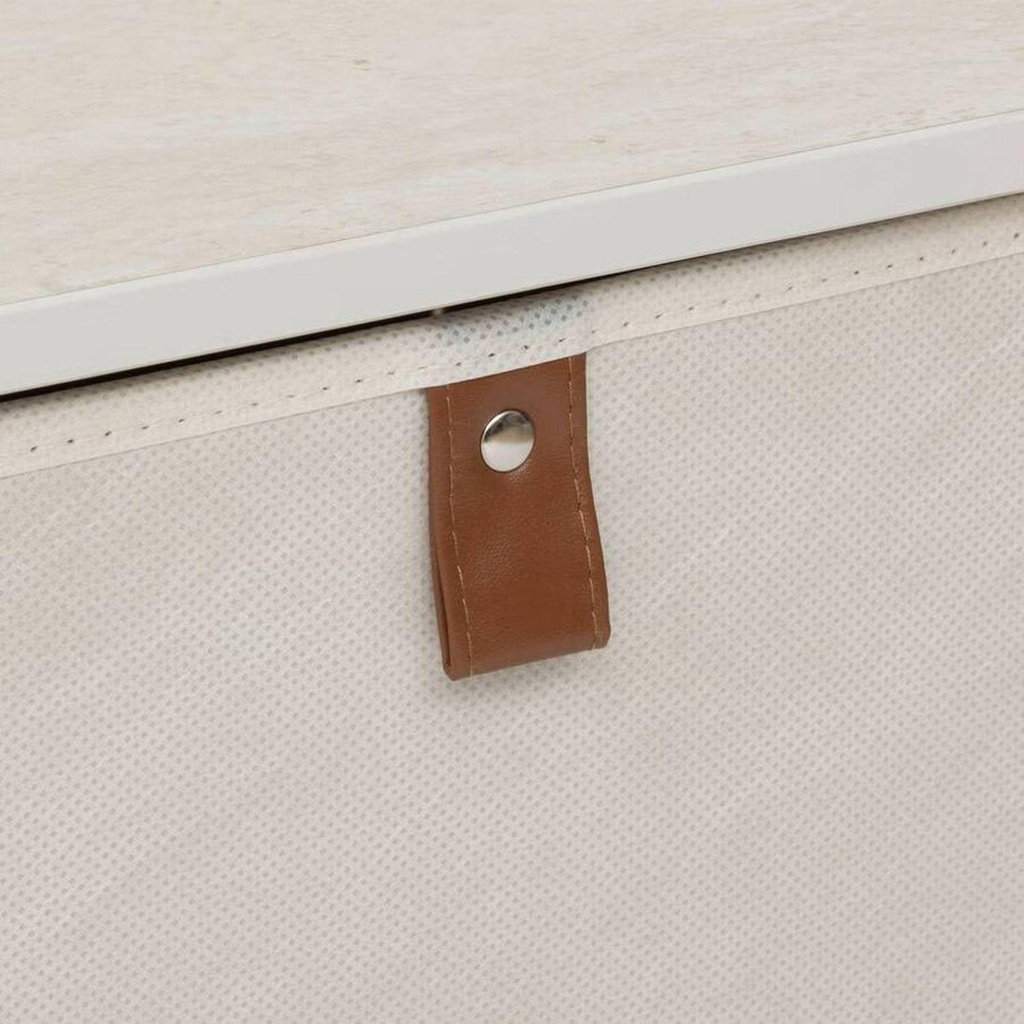 Voir la diapositive 5 : FIVE Tour de rangement 3 tiroirs tissa - beige