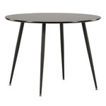 Paris Prix Table à Manger Ronde  Plaza  100cm Noir