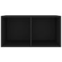 Voir la diapositive 3 : VIDAXL Boîte de rangement de vinyles Noir 71x34x36cm Bois d'ingenierie