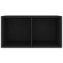 Voir la diapositive 3 : VIDAXL Boîte de rangement de vinyles Noir 71x34x36cm Bois d'ingenierie