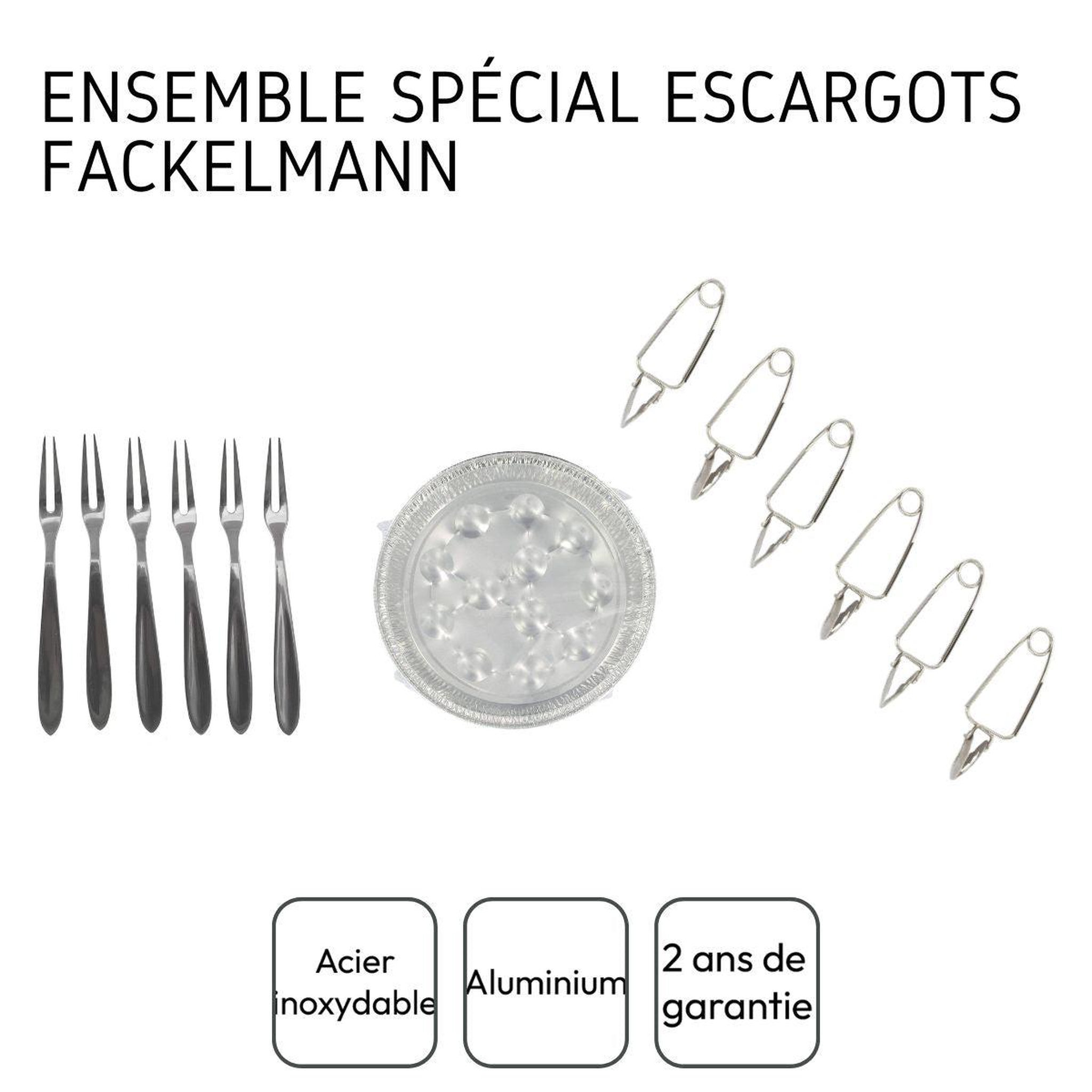 Voir la diapositive 4 : Fackelmann Ensemble spécial escargots fackelmann