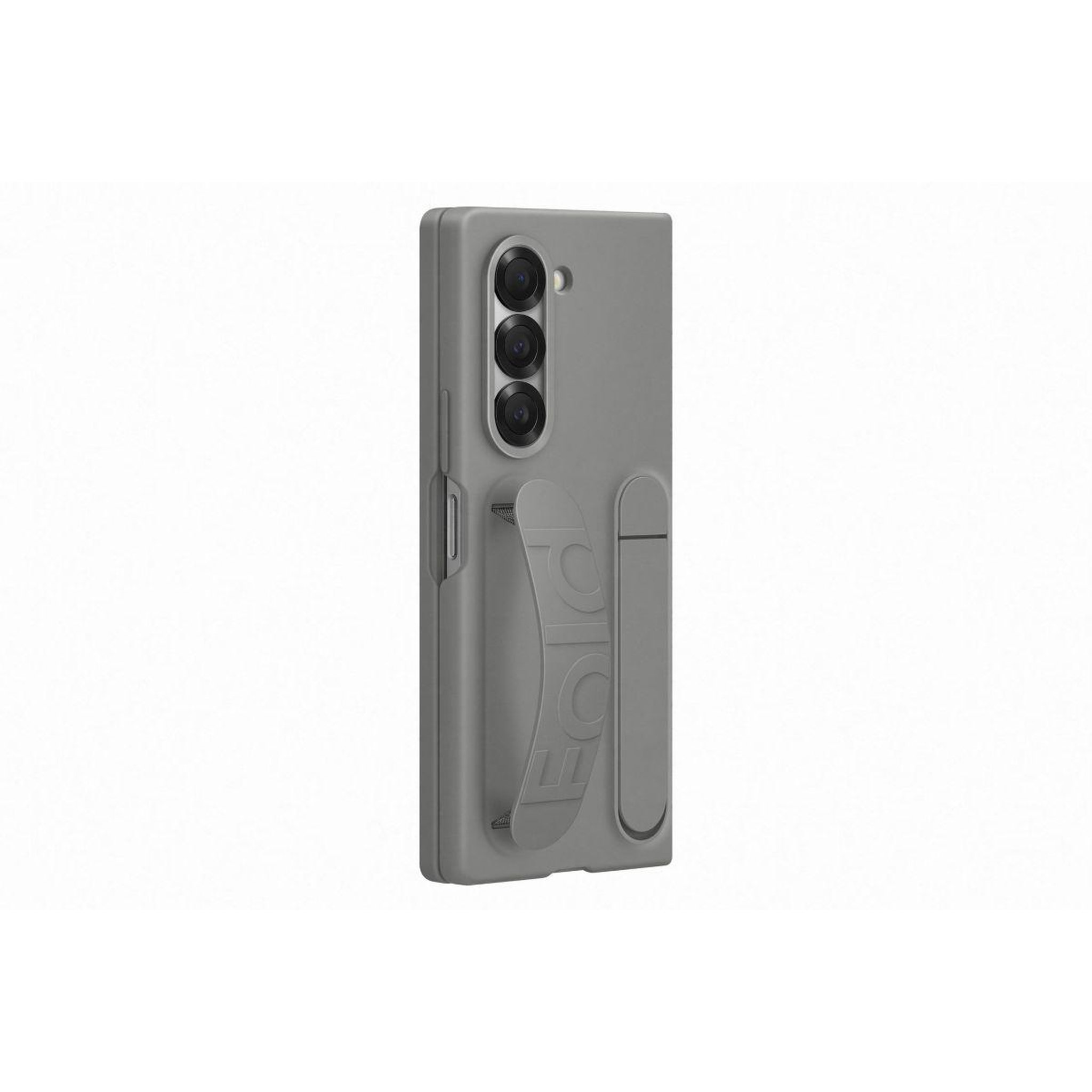 Voir la diapositive 3 : Samsung Coque z fold6 gris stand avec lanière