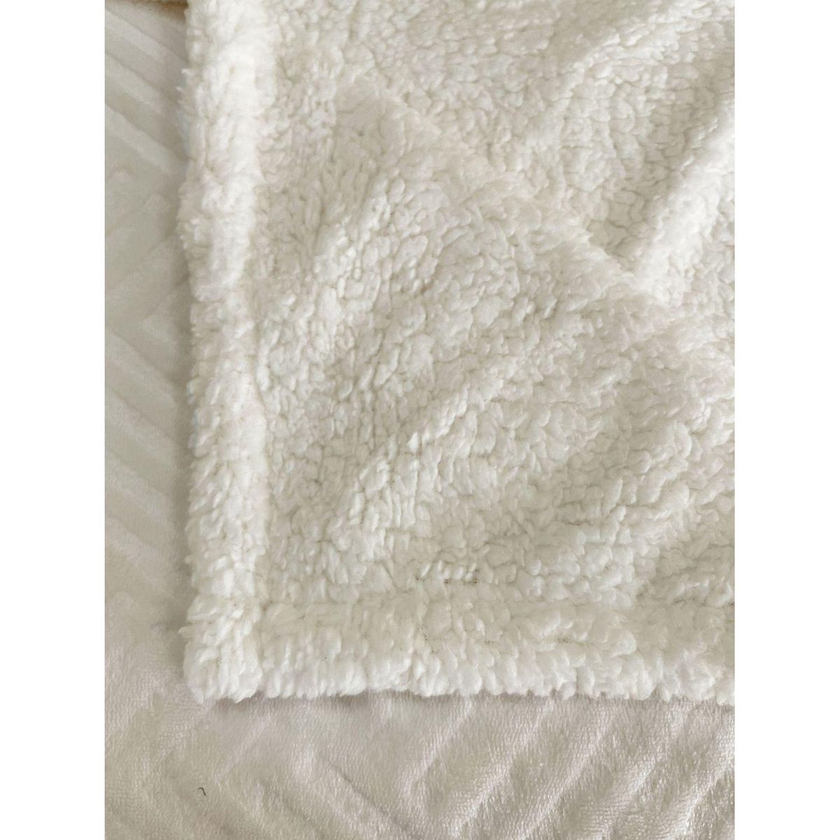 ACTUEL Plaid flanelle gaufrée/Sherpa