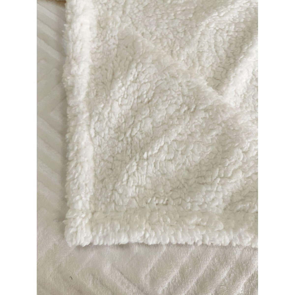 ACTUEL Plaid flanelle gaufrée/Sherpa