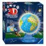 Voir la diapositive 1 : RAVENSBURGER Ravensburger - XXL Kinder Globe Night Edition English 3D Puzzle, 180pcs. 112883