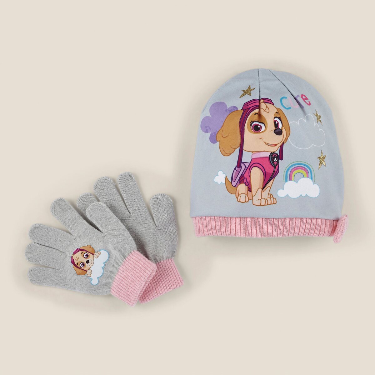 Ensemble bonnet et gants Pat Patrouille multicolore fille