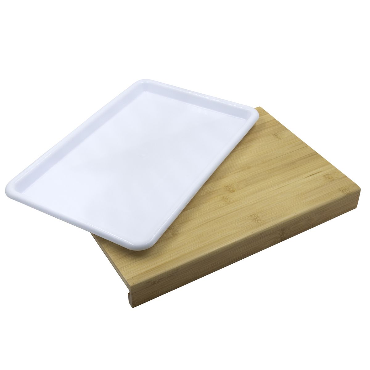 Planche à découper en bambou massif 18mm NAPA avec plateau récupérateur 