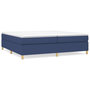Voir la diapositive 2 : VIDAXL Cadre de lit sans matelas bleu 200x200 cm tissu