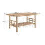 Voir la diapositive 4 : Rendez vous déco Table basse de jardin en bambou-Vadella