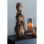 Voir la diapositive 3 : Paris Prix Statuette Hiboux sur Épaule  Pyramide  46cm Marron