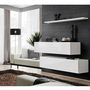 Voir la diapositive 4 : Paris Prix Lot de 2 Bancs Muraux & Étagère  Switch SBII  130cm Blanc