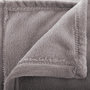 Voir la diapositive 2 : ATMOSPHERA Plaid Doux Uni  Flanel  125x150cm Gris