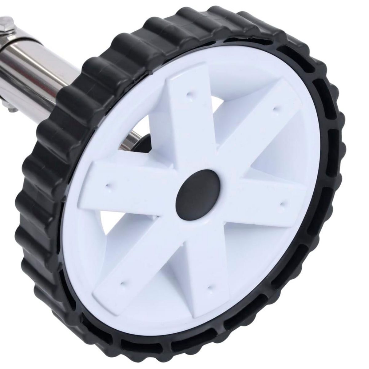 VIDAXL Enrouleur de bache de piscine avec base en acier inoxydable