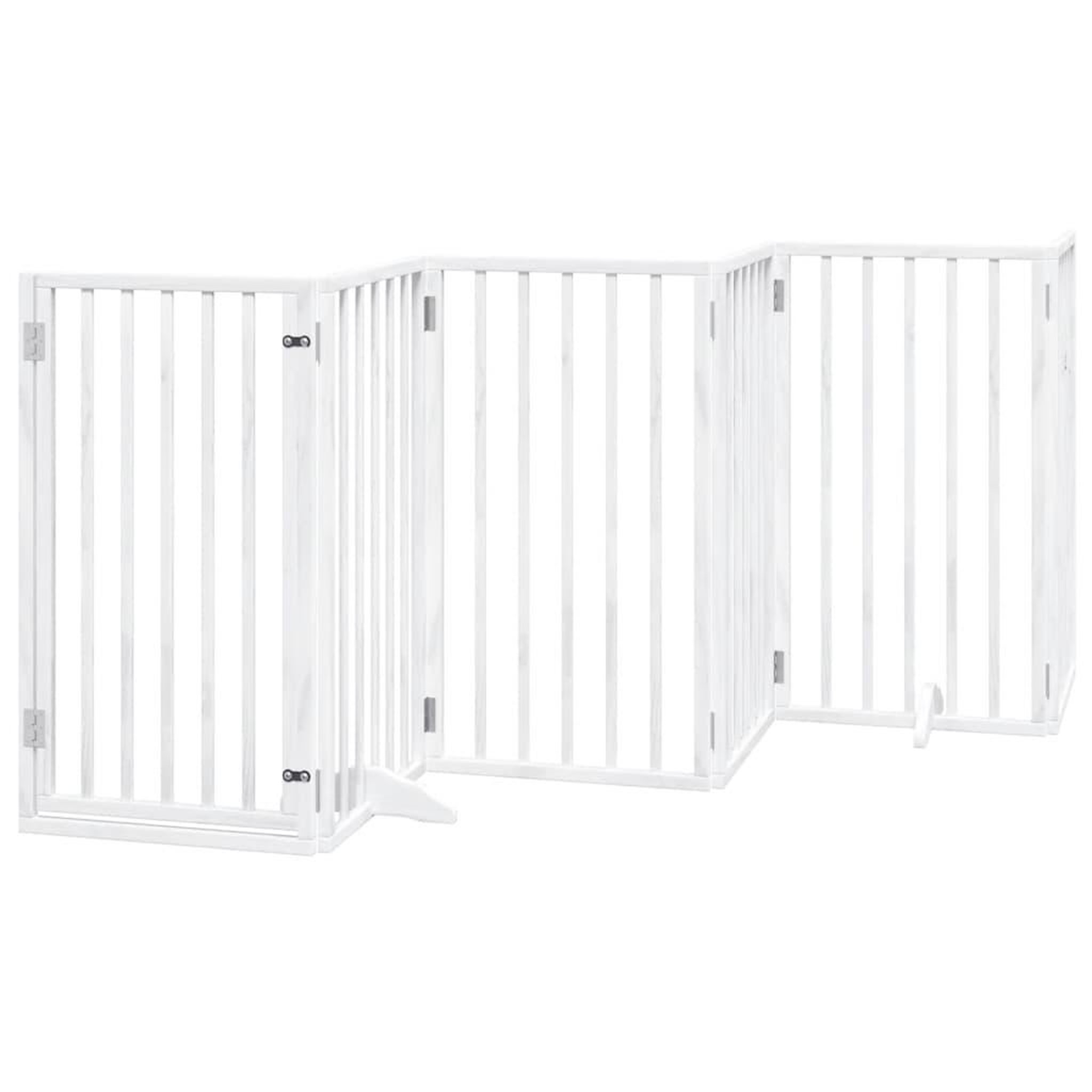 Voir la diapositive 4 : VIDAXL Barriere pour chien porte pliable 12 panneaux bois de peuplier