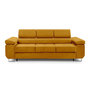 Voir la diapositive 1 : BEST MOBILIER Pablo - canapé 3 places - convertible avec têtières réglables - en velours