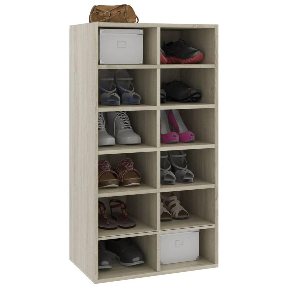 VIDAXL Etagere a chaussures Chene sonoma 54x34x100,5 cm