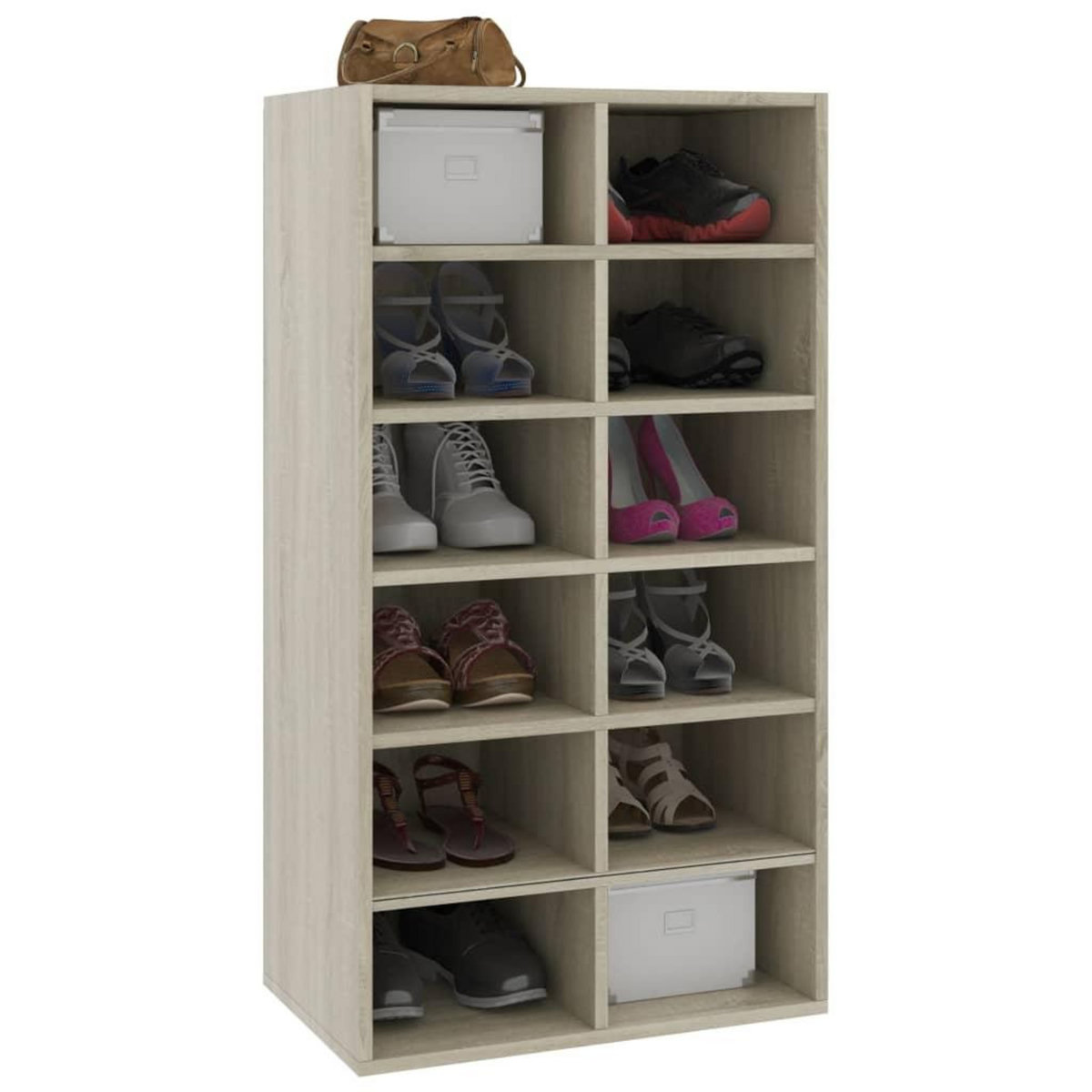 VIDAXL Etagere a chaussures Chene sonoma 54x34x100,5 cm