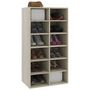 Voir la diapositive 3 : VIDAXL Etagere a chaussures Chene sonoma 54x34x100,5 cm